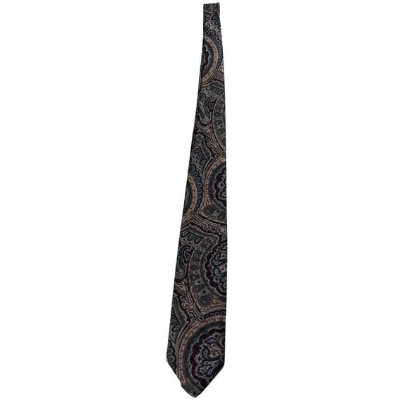 Haggar Mens Paisley Pattern Self-tie Necktie - Picture 1 of 2